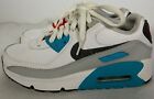 Nike Air Max 90 Shoes White Sneakers Kids Size 4Y/Women's Size 6