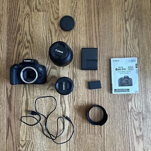 Canon EOS Rebel T6i SLR Camera Kit (EFS 18-55MM, EFS 55-250 MM, Charger, Bundle)