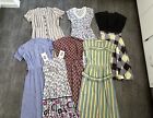 Vintage 1940s 40s dress lot . Reseller lot . cotton dresses