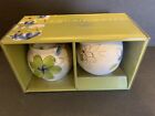 Laurie Gates Creamer and Sugar Set Green/Blue Lola Collection NEW IN BOX 
