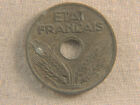 Vichy France Coin Etat Francais 20 Centimes 1941 20 Centimes WWII