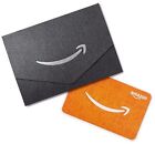 AMAZON GIFT CARD 150 100 50 25 BLACK AND SILVER MINI ENVELOPE HOLIDAYS MOM & DAD