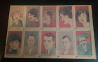1926 W512 RARE MUST SEE !! ACTORS/ ACTRESSES Uncut Sheet 10 Cards Lon Chaney Ex