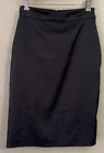 Tadashi Collection Black Satin Skirt Stretch Women's Size 6