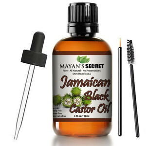 Jamaican Black Castor Oil for Hair Growth 100% Pure Virgin & Serum Hot Oil Treat