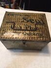 Early 1900s Pattersons Seal Advertising Tobacco Cut Plug Tin Pale