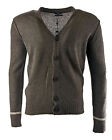 Benson Men's Brown Cashmere Cardigan CSW03 Size Large NWT