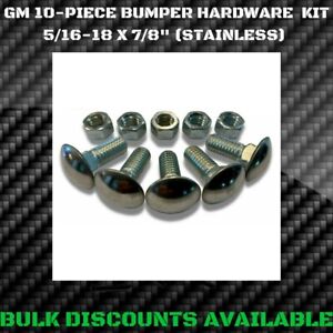 1959-1985 Chevy Impala SS Front Rear Chrome BUMPER BOLTS NUTS 5/16