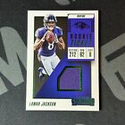 2018 Panini Contenders Lamar Jackson Rookie Ticket Patch Green Foil Ravens RTS12