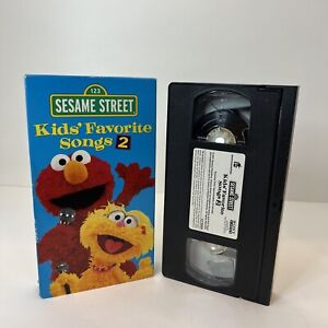 Sesame Street Kids’ Favorite Songs 2 VHS Home Video Tape RARE VTG Two Elmo FAST