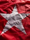 White Star Line Sewn Burgee Flag, Rare Replica, 24 x 43 inches, Two- sided!