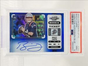 BAILEY ZAPPE 2022 CONTENDERS BLUE ROOKIE TICKET V JER # RC AUTO 4/25 PSA 9 Q1646