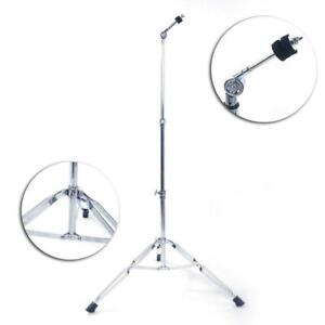 Adjustable Straight Cymbal Stand Drum Hardware Duel Double Braced Mount Holder