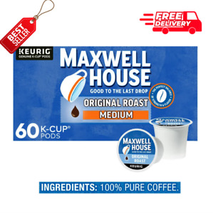 Maxwell House Original Roast Medium Roast K-Cup Coffee Pods, 60 ct. Box.........