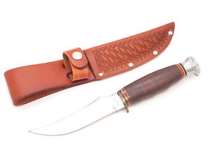 Vtg Ka-bar Cleveland OH 1233 Fukuta Seki Japan Fixed Skinner Blade Hunting Knife