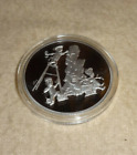 The Poured Corner Christmas 1oz .999 Silver Round Reckless Metals Hayleybug Mint