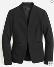 J.Crew $198 Going Out Blazer In Stretch Twill Size T10 Black H2791