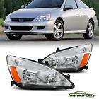 For 2003-2007 Honda Accord Sedan/Coupe Pair OE Style Chrome Headlight Headlamps (For: 2007 Honda Accord)