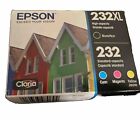 NEW Epson 232XL Black 232 Tricolor Ink Cartriges Cyan Magenta Yellow Exp 9/2026