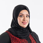 Premium Black Women's Jersey Hijab / Shawl - Soft & Comfortable