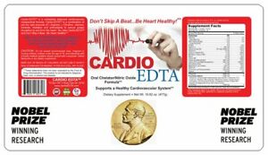 3 CARDIO EDTA with L Arginine 5000mg L Citrulline 1000mg COQ10 Heart Health Plus