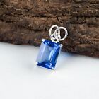 Gift For Her 925 Sterling Silver Natural Tanzanite Gemstone Jewelry Pendant