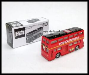 TOMICA Ticket Campaign 2022 TOMICA BURGER LONDON BUS 1/130 Tomy NEW 95