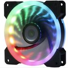 DS Rainbow RGB LED 120mm Case Fan for PC Cases, CPU AIR Cooling (Single Rainb...