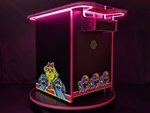 🍒 Ms. Pac-Man cocktail NEON arcade machine (60 Games!) 🍒