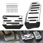[SILVER] Non-Slip Automatic Gas Brake Foot Pedal Pad Cover Car Accessories Parts (For: More than one vehicle)