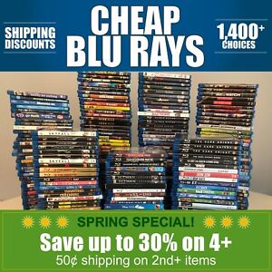 BLU RAYS (Ch thru Gh) **BUNDLE DISCOUNT, ONLY $.50 SHIPPING ON 2nd+ ITEMS**