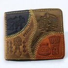 Peruvian Bi-Fold Genuine Leather Wallet Handmade