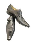 Zilli Black Leather Lace Up Oxford Dress Shoes Size 8 / US 9