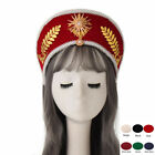 Women Tudor Renaissance Headpiece Medieval Royal French Hood Coronet LARP Hat