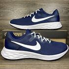 Nike Men's Revolution 6 Navy Blue White Athletic Running Shoes Sneakers Trainers