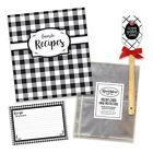 Brownlow Black/White Check Collection ~~ Recipe Binder / Recipe Cards / More