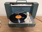 70's Vintage GE Wildcat Portable Stereo Record Player w/ Speakers Avocado Green