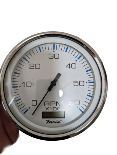 Faria Beede CHesapeake Stainless steel Tachometer with Hour meter,part # 33863
