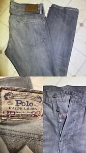 Vintage Polo Ralph Lauren Jeans Mens Size 32 Varick Slim Straight Button Fly RRL