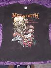 Megadeth Tour Shirt LXL Peace Sells Tour w Dates Vic 2 sided Vintage Authentic