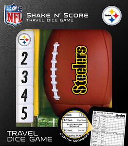 MasterPieces - Pittsburgh Steelers - NFL Shake N' Score Dice Game