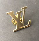 Vintage Sized Louis Vuitton LV Brooch, Lapel Pin - Gold Tone Dore
