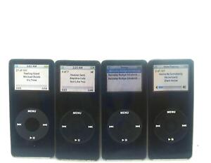 Lot of 4 Apple iPod Nano 1th Generation Black 1GB A1137- Free Shipping