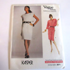 Vintage Sewing Pattern VOGUE American Designer Kasper # 2071 SZ 8-10-12 FF