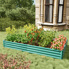 New Listing8x4x1FT garden bed kit, square large galvanized flowerpot raised garden box