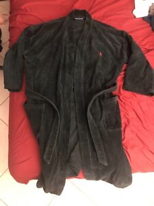 Polo Ralph Lauren Mens Cotton Robe sz L / XL Black