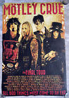 Motley Crue Final Tour All Bad Things Must Come To An End Cities 24x36 Poster
