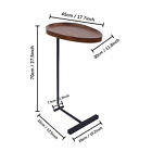 Small Side Table Narrow C Shaped End Table for Sofa Couch and Bed Bedroom