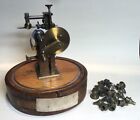 ANTIQUE RARE WATCHMAKER ROUNDING UP TOOL WITH BASE & CUTTERS MUST SEE!!!