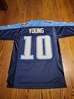 Tennessee Titans #10 Vince Young NFL Football Jersey Mens Small REEBOK Blue